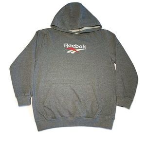 Reebok Boys Gray Hoodie Size L (14-16) Preowned